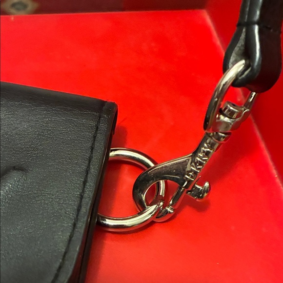 DKNY Black Leather Shoulder Bag - Picture 3 of 7